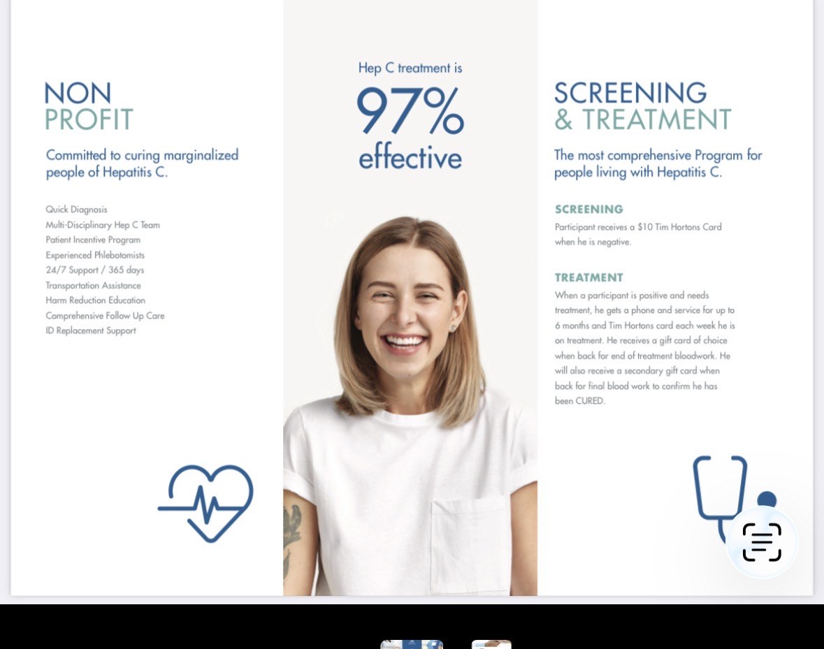 HepCURE brand collateral — 97% effective